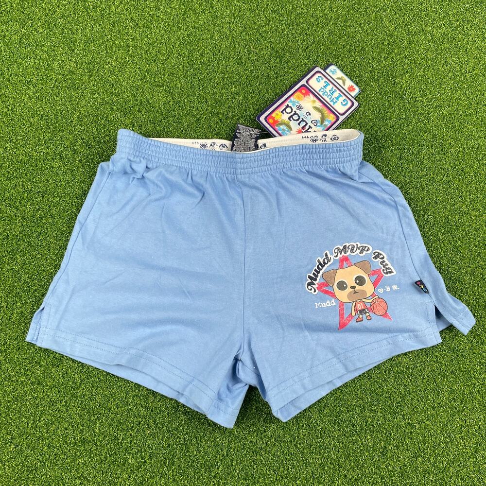 Vintage Y2K 2000s NWT Mudd Athletic Graphic Lounge Sport Shorts Sz M